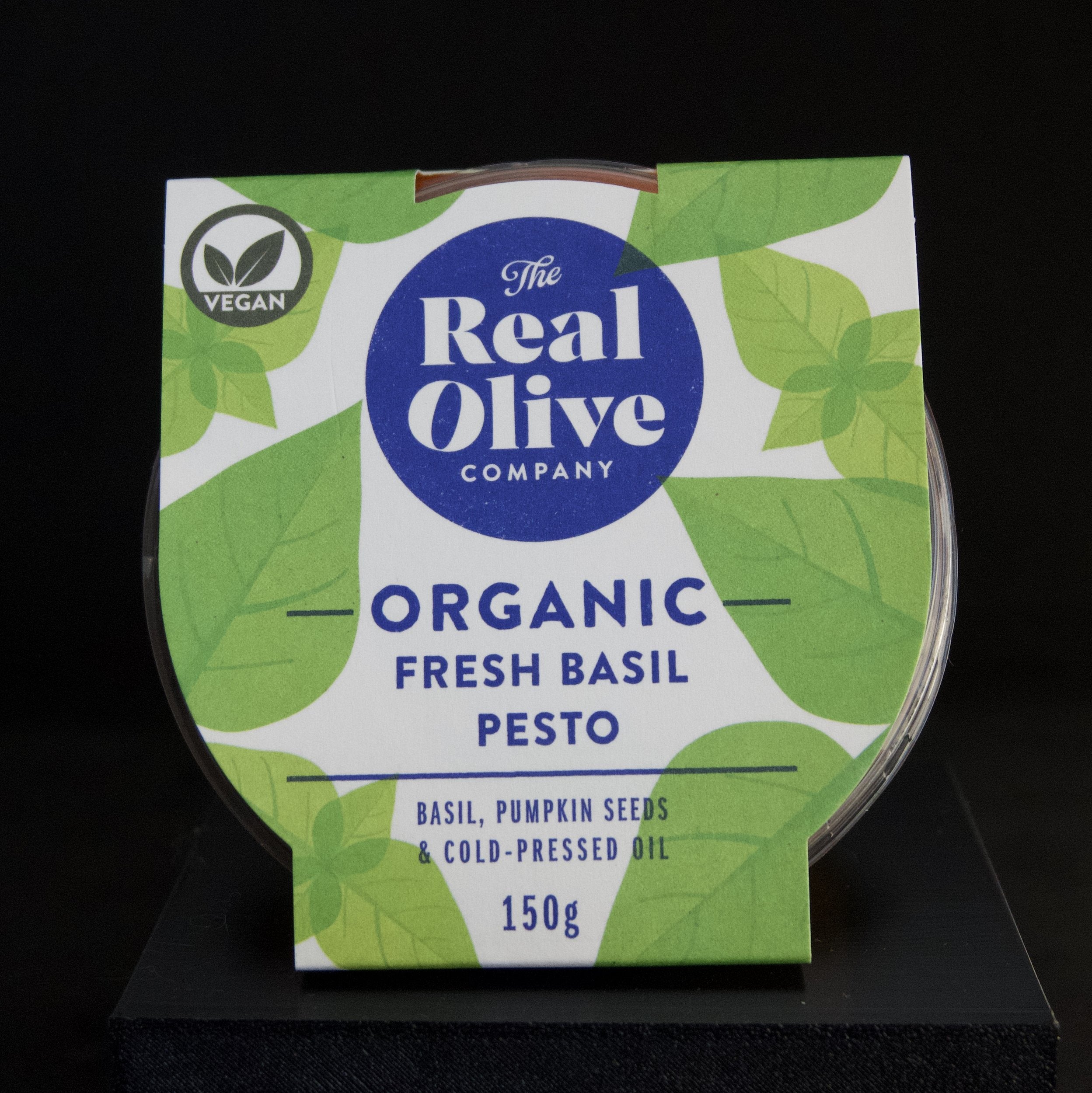 The Real Olive Co Organic Fresh Basil Pesto