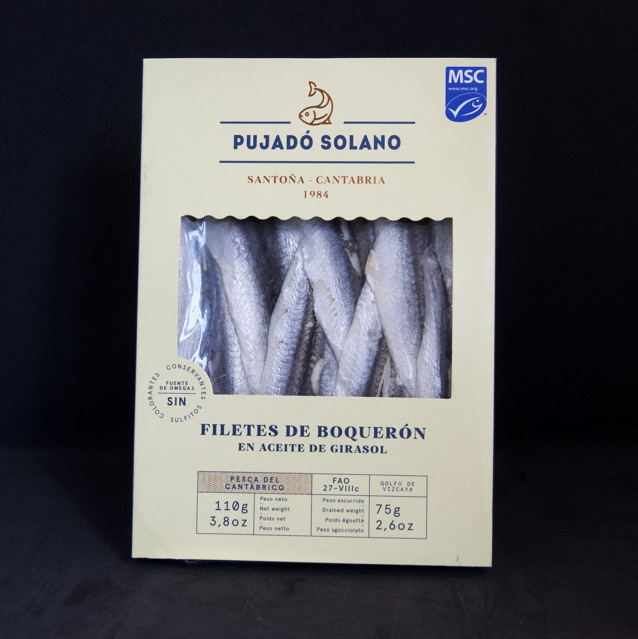Pujado Solano Cantabrian Boquerones (Anchovies) In Oil